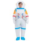 Adult Inflatable Astronaut Costume with Clear Helmet and Fan - alternate view