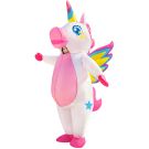 Kids and Adults Inflatable Unicorn Costume - Rainbow Wings Fantasy Outfit - alternate view