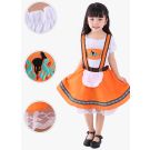 Girls Oktoberfest Orange Costume