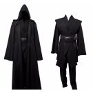 Adult Dark Galaxy Warrior Costume with Hooded Robe and Belt - alternate view 6