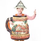 Kids Oktoberfest Beer Stein Costume with Lid Hat - German Bavarian Suit - alternate view 4