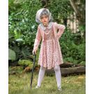 Kids Grandma Costume Set with Wig, Glasses and Walking Cane - alternate view