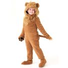 Kids Lion Costume – Plush Jumpsuit with Mane Hood & Tail