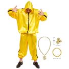 Adult Hip Hop Costume - 80s Rapper Tracksuit with Bling Accessories - alternate view 4