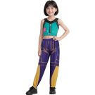 Kids Kpop Dance Costume Two-Piece Set with Crop Top and Joggers - alternate view 2