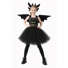 Kids Black Dragon Tutu Costume with Wings and Tail - alternate view