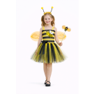 Girls Bumble Bee Tutu Costume with Wings and Headband - alternate view