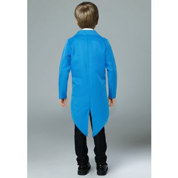 Kids Blue Tailcoat Jacket - Magician Ringmaster Costume Coat