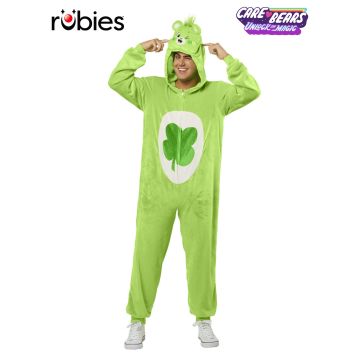 Adult Care Bears Good Luck Bear Onesie Costume with Hood