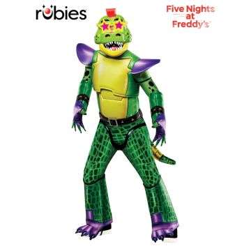 Kids Montgomery Monty Gator Costume - FNAF Deluxe Jumpsuit with Mask
