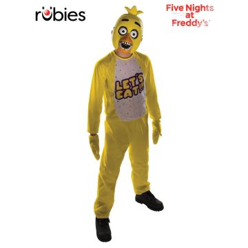 Kids Chica Five Nights at Freddys Costume - FNAF Jumpsuit with Mask