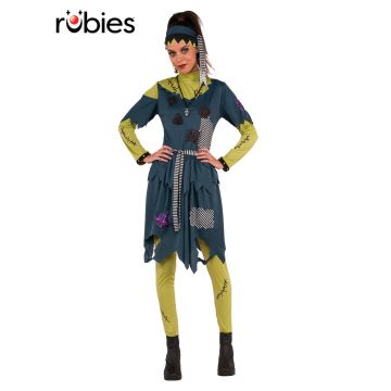 Womens Franny Stein Costume - Female Frankenstein Monster Dress with Leggings