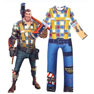 Kids Game Builder Costume - Battle Royale Constructor Jumpsuit