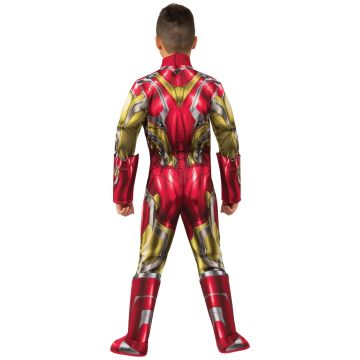 Kids Iron Man Deluxe Costume - Marvel Avengers Endgame Superhero Jumpsuit with Mask