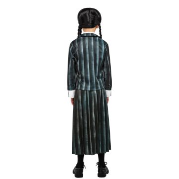 Kids Wednesday Addams Nevermore Academy Costume - Girls School Uniform Set