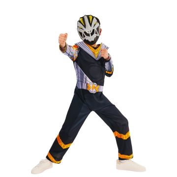 Child Power Rangers Cosmic Fury Black Ranger Costume with Mask