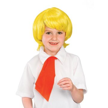 Kids Scooby-Doo Fred Jones Costume - 70s Mystery Solver Outfit with Wig