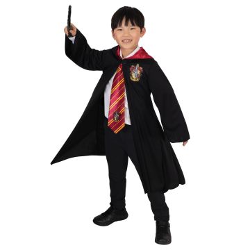 Kids Harry Potter Gryffindor Robe Costume with Wand - Licensed Wizard Robe