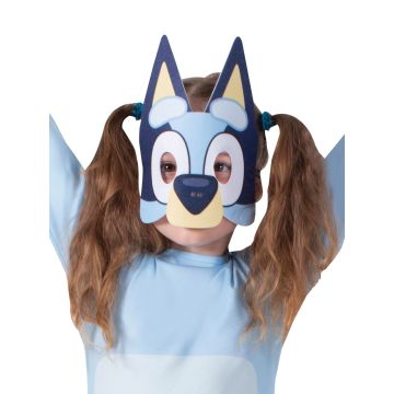 Kids Bluey Costume Jumpsuit with Mask - Official Licensed Blue Heeler Puppy Outfit