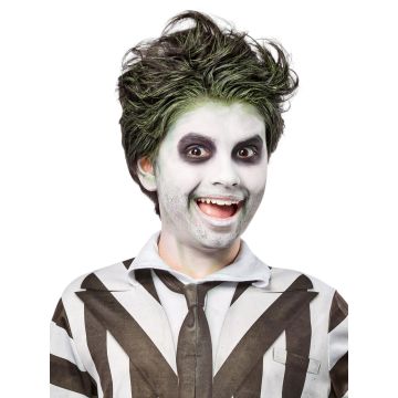 Kids Beetlejuice Costume - Licensed Black & White Striped Jumpsuit