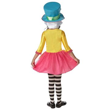 Girls Mad Hatter Costume Dress - Disney Alice in Wonderland Deluxe Outfit