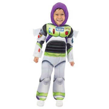 Kids Deluxe Buzz Lightyear Costume - Toy Story Space Ranger Jumpsuit with Wings