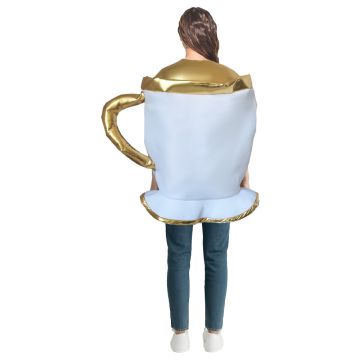 Adult Teacup Costume Tabard - Alice in Wonderland Tea Party Novelty