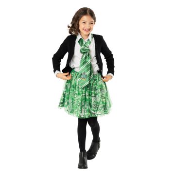 Kids Harry Potter Slytherin Tutu Skirt - Green Silver House Costume
