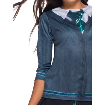 Kids Harry Potter Slytherin House Costume Top - Long Sleeve School Uniform Shirt