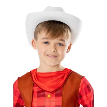 Kids Dino Ranch Jon Cowboy Costume Jumpsuit with Hat