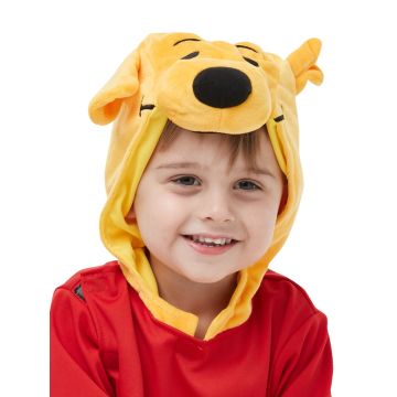 Kids Winnie the Pooh Costume - Licensed Disney Plush Jumpsuit with Hood
