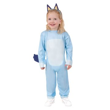 Toddler Bluey Costume Jumpsuit - Official Licensed Blue Heeler Puppy Outfit