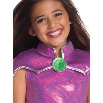 Girls Starfire Costume - DC Teen Titans Go! Superhero Dress with Accessories