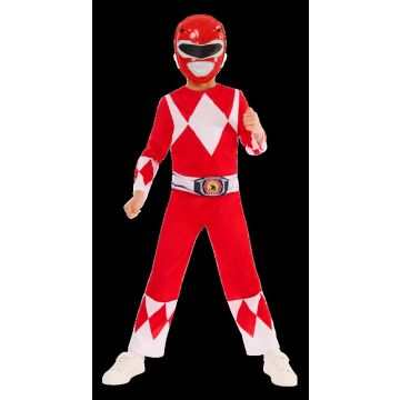 Kids Red Ranger Power Rangers Costume with Mask