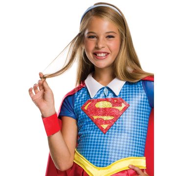 Girls Deluxe Supergirl Costume - DC Superhero Girls Dress with Cape