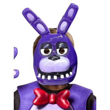 Kids Five Nights at Freddy's Bonnie Costume with Mask - Child Deluxe Purple Bunny Jumpsuit