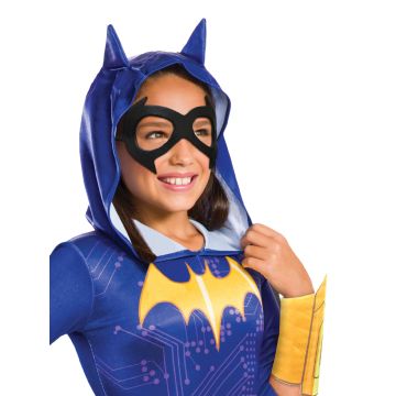 Girls Batgirl Costume with Hood and Cape - DC Superhero Girls Jumpsuit