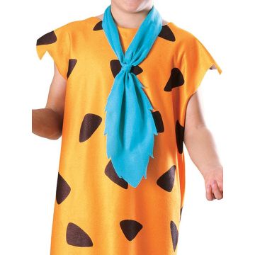 Kids Fred Flintstone Costume - Licensed Stone Age Tunic with Tie