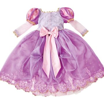 Girls Deluxe Rapunzel Costume Dress with Petticoat and Headband