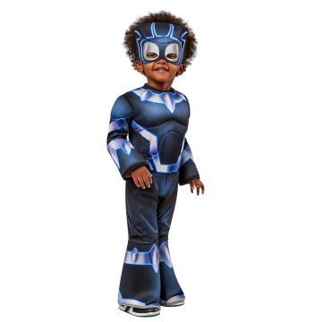 Toddler Black Panther Costume - Deluxe Padded Marvel Superhero Jumpsuit with Mask