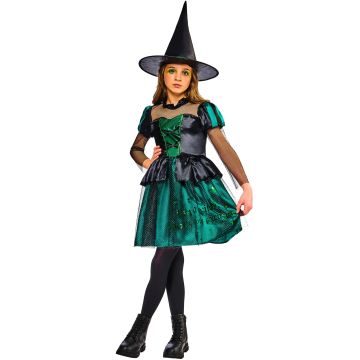 Girls Wicked Witch of the East Costume - Wizard of Oz Dress with Hat