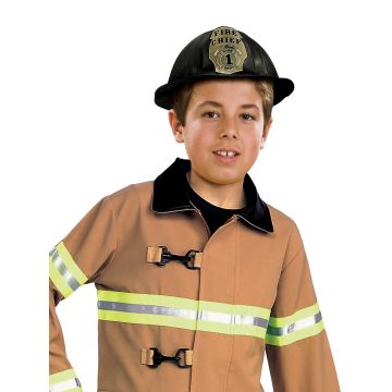 Kids Fire Fighter Costume - Child Firefighter Turnout Gear with Helmet