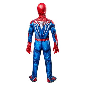 Kids Spider-Man 2 Deluxe Costume with Mask and Gloves - Boys Superhero Jumpsuit