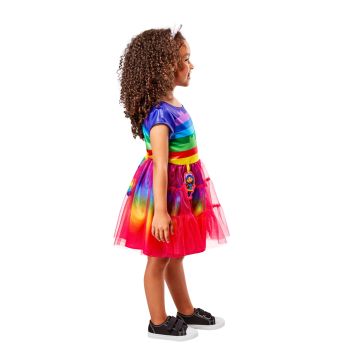 Girls Gabby's Dollhouse Deluxe Costume Dress with Ears and Tail