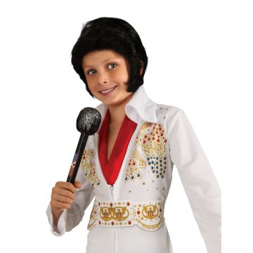 Kids Elvis Presley Jumpsuit Costume - White Eagle Rock and Roll King Outfit