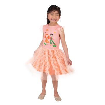 Girls Emma Memma Deluxe Tutu Dress Costume with Elvin Melvin