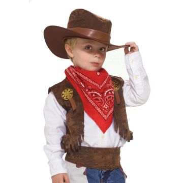 Kids Wild West Cowboy Costume - Toddler Ranch Wrangler Outfit with Hat & Chaps