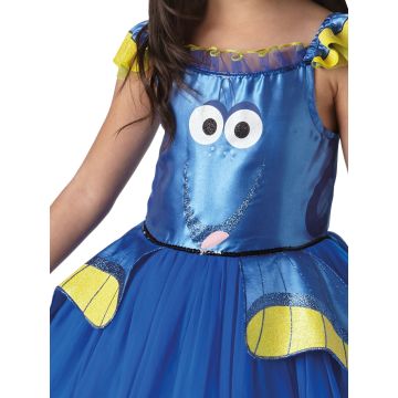 Girls Dory Tutu Dress Costume - Disney Finding Nemo Blue Tang Fish