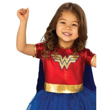 Toddler Wonder Woman Dress Costume with Cape - DC Superhero Girls Tutu Outfit