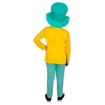 Boys Mad Hatter Costume - Disney Alice in Wonderland Tailcoat Set with Top Hat